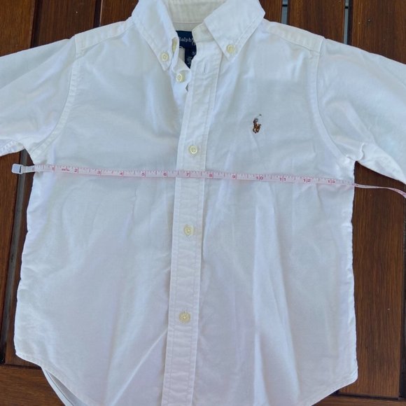 Ralph Lauren Boy's White Button Front Dress Shirt in Size 3 EUC - Picture 7 of 13